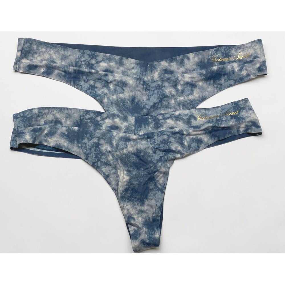 Victorias Secret Incredible Thong Supersoft Panty Lot of 2 Tie Dye Size Large